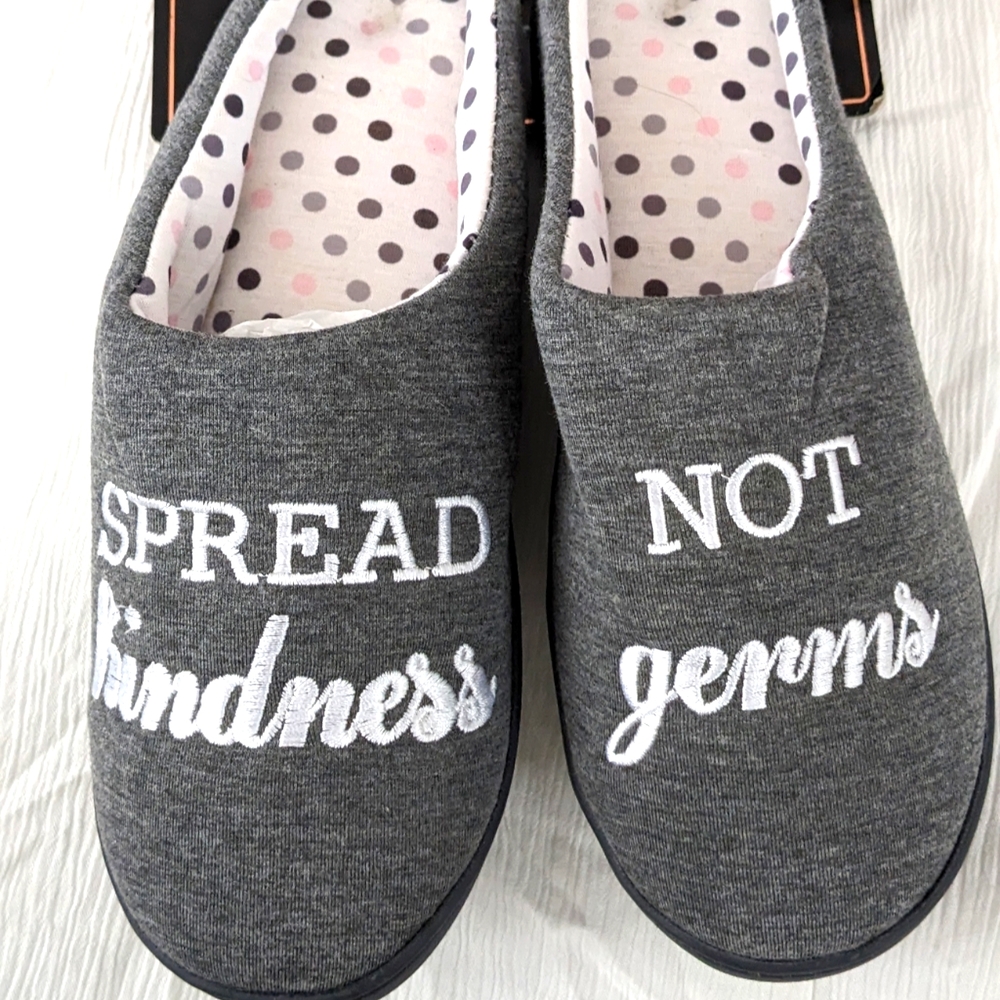 Spread Kindness Not Germs House Slippers